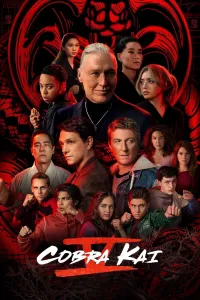 Poster Kobra Kay / Cobra Kai Netflix seriali Barcha qismlar O'zbek tilida 2018 Uzbekcha tarjima