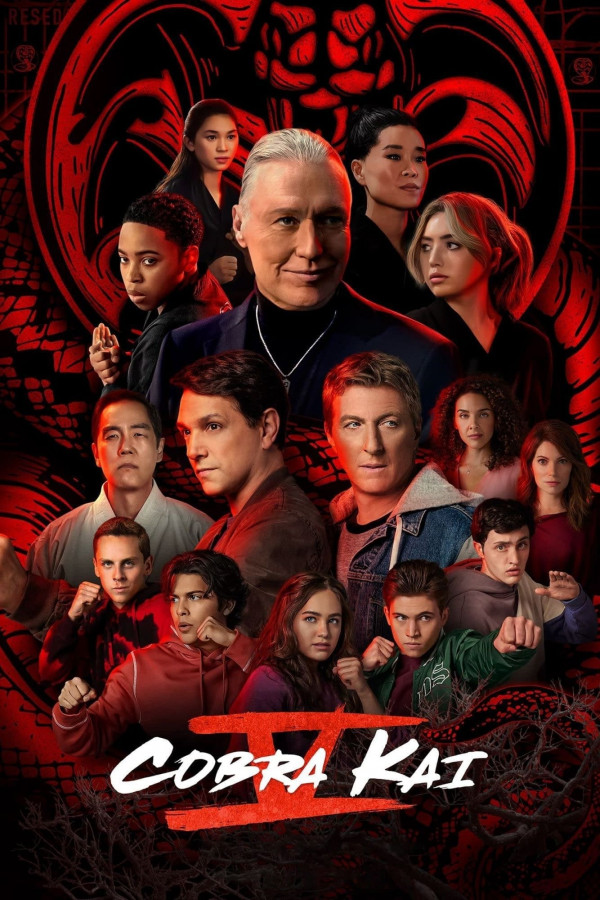 Poster Kobra Kay / Cobra Kai Netflix seriali Barcha qismlar O'zbek tilida 2018 Uzbekcha tarjima
